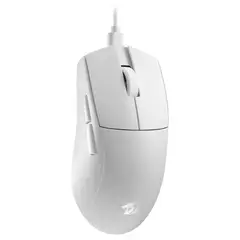 REDRAGON - Mouse Cableado KING 1K M724 Blanco + Ultra Liviano 50 gramos + 5 Botones Programables + 12.400dpi