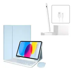 GENERICO - Funda Estuche Teclado + Mouse + Lapiz Para Tablet Samsung A8 10.5 X200 - X205