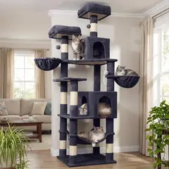 GENERICO - Torre para Gatos AMHANCIBLE con Rascador y Plataformas