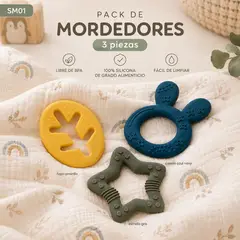 NOVY BABYS - Mordedor para bebé set x 3