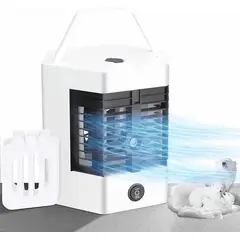 GENERICO - Aire acondicionado portátil con 3 velocidades, mini aire acondicionado personal USB de 6.7 pulgadas