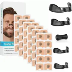 GENERICO - Kit de 30 Pares de Dilatador Nasal Magnético | Tiras Nasales Anti Ronquidos