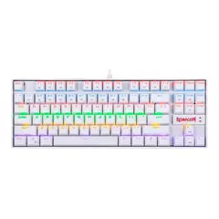 REDRAGON - TECLADO MEC TKL 75% KUMARA K552W-KR BLANCO/RGB/SWICH ROJO/CABLE USB/ESTRUCTURA EN ACERO/ESPAÑOL