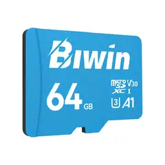 GENERICO - Tarjeta de Memoria Micro SD 64GB BIWIN MS100 de Alta Capacidad y Tasa de 100MBs Clase 10