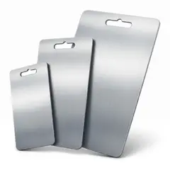 GENERICO - Set 3 Tablas De Picar Acero Inoxidable 316 Cocina Premium