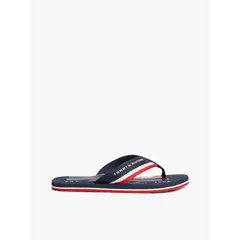 TOMMY HILFIGER - Sandalias azul marino con tira trenzada a rayas