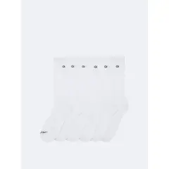 CALVIN KLEIN - Pack blanco de 6 medias basic cushion