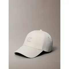 CALVIN KLEIN - Gorra blanca con bordado monograma