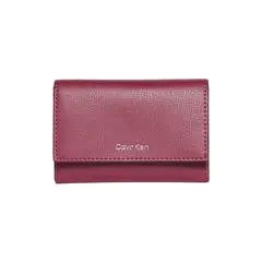 CALVIN KLEIN - Billetera rosa trifold con bolsillo