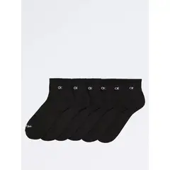 CALVIN KLEIN - Pack negro de 6 medias basic cushion
