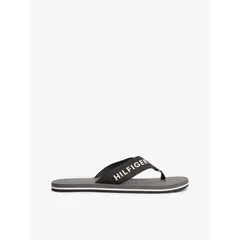 TOMMY HILFIGER - Sandalias negro de tiras textiles con logo