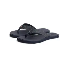 TOMMY HILFIGER - Sandalias azul marino IM scandi con logo metalizado