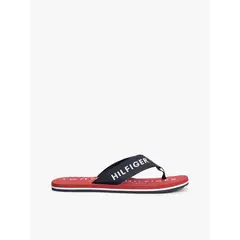 TOMMY HILFIGER - Sandalias azul marino de tiras textiles con logo