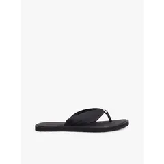 TOMMY HILFIGER - Sandalias negro con insignia del monograma TH