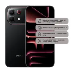 INFINIX - Smartphone Note 60 Pro 5G Edicion Especial 8GB RAM 256GB Negro