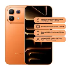 INFINIX - Smartphone Note 60 Pro 5G 8GB RAM 256GB Naranja