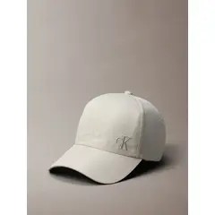 CALVIN KLEIN - Gorra beige con bordado monograma