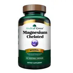 MEDICAL GREEN - ALIMENTO CON MAGNESIO X 100 UNIDADES/ MAGNESIUM CHELATED. M.G.