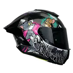 EDGE HELMETS - Casco Warner Integral Shanghai Tom & Jerry 2.0 Brillante