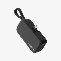 MOMAX - Batería Ligera Mini Usb-C 5000Mah Negro