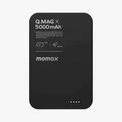 MOMAX - Batería Magnética Delgada Negro