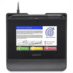 WACOM - Tableta de Firmas Digitales STU-540 con Display a Color LCD Negro
