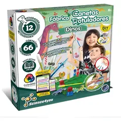 SCIENCE4YOU - Kit Científico Fábrica de Marcadores Dinosaurios