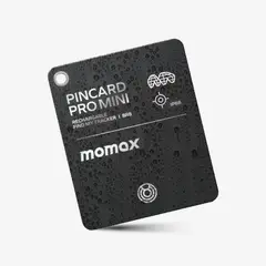 MOMAX - Rastreador En Forma De Tarjeta Pincard Negro
