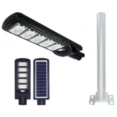 AMERICAN GENERICS - Lámpara Solar LED Jortan 250w Con Sensor y Panel Solar Exteriores
