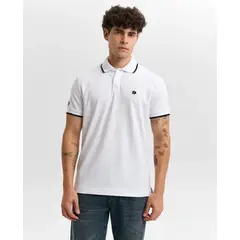 AMERICANINO - Polo Hombre Slim Fit Manga Corta Cuello Contraste