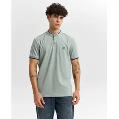 AMERICANINO - Polo Hombre Slim Fit Manga Corta con Bordado