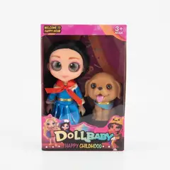 GENERICO - Mini Muñeca Dollbaby Ojos Grandes Con Mascota