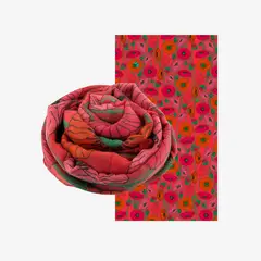PYLONES - Bufanda Suave De Diseño Francés Coquelicots