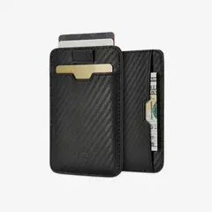 VAULTSKIN - Portatarjetas Protección Rfid Chelsea Negro Carbon