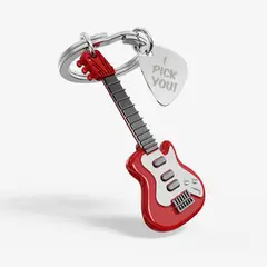 METALMORPHOSE - Llavero Guitarra Eléctrica Rojo