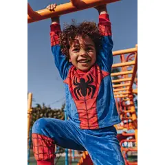 MARVEL - Pijama de Spidey manga larga multicolor para niño 2t a 6t