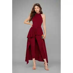 NEGRELI - Conjunto Asimétrico de Dos Piezas para Mujer blusa y pantalón