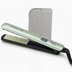 REMINGTON - Combo Plancha Shine Therapy Aguacate S9960 + Tapete de Silicona Gris