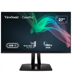 VIEWSONIC - Monitor Profesional ColorPro VP2756-2K · 27" QHD 60Hz · IPS 5ms GTG · Pivot · Parlantes