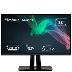 VIEWSONIC - Monitor Profesional ColorPro VP3256-4K · 32" 4K UHD 60Hz · IPS 5ms GTG · Pivot · Parlantes