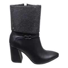 GENERICO - BOTINES CON PEDRERIA PARA MUJER 7 12