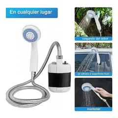 AMERICAN GENERICS - Ducha Portátil Ahorradora de agua Para Exteriores e Interiores Recargable Baño
