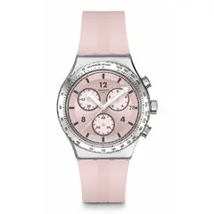 SWATCH - Relojes Unisex Poppingly Pink. Reloj Silicona Rosa YVS532