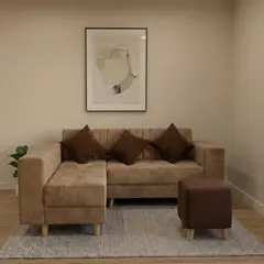 GENERICO - SALA EN L MODULAR CHICAGO EN TELA ANTIFLUIDOS Y PETFRIENDLY