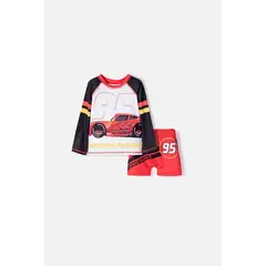 DISNEY - Conjunto de baño de Cars multicolor para niño 2t a 6t