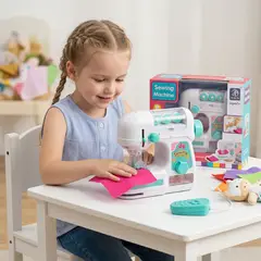 GENERICO - Máquina De Coser De Juguete Infantil Real Con Luz Y Control Manual