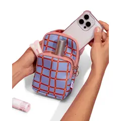 ESTUDIO MINTO - Bolso Porta Celular Wine Checkers