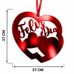 GENERICO - 3 GLOBOS COLGANTES AMOR Y AMISTAD CORAZON DECORACION FIESTA