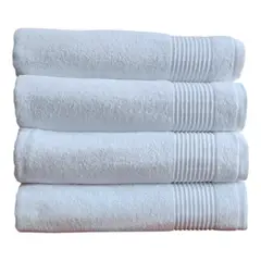 CANNON - Toalla Extra Grande 150x70cm En Algodón Doble Secado X 1 Unidad Batas Baño Hogar Color Blanco