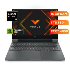 HP - Portátil Victus Gaming Laptop 15-fb3008la AMD Ryzen™ 5 8645HS 1TB RAM 512GB SSD RTX 4050 Win 11
